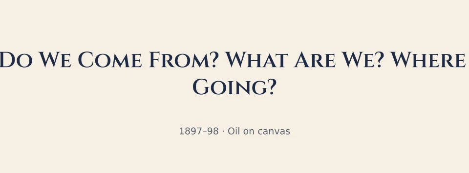 Detail of Where Do We Come From? What Are We? Where Are We Going? by Paul Gauguin